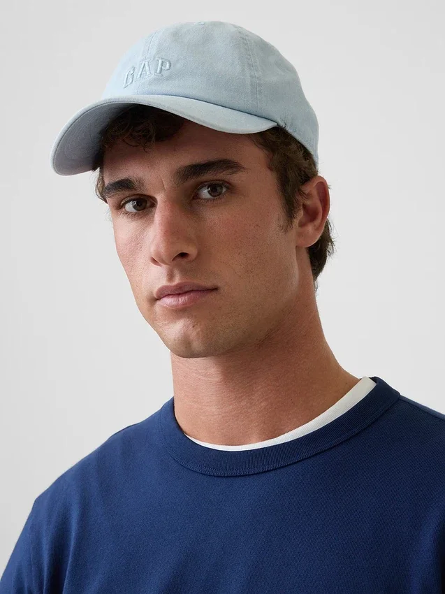 Baseballcap med vasket logo