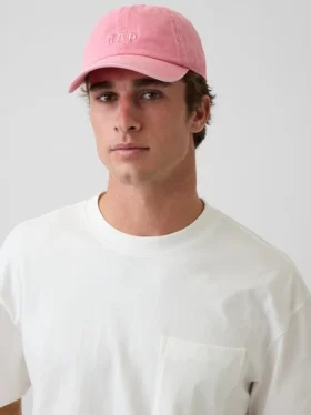 Baseballcap med vasket logo