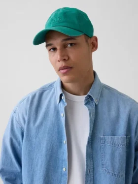 Baseballcap med vasket logo