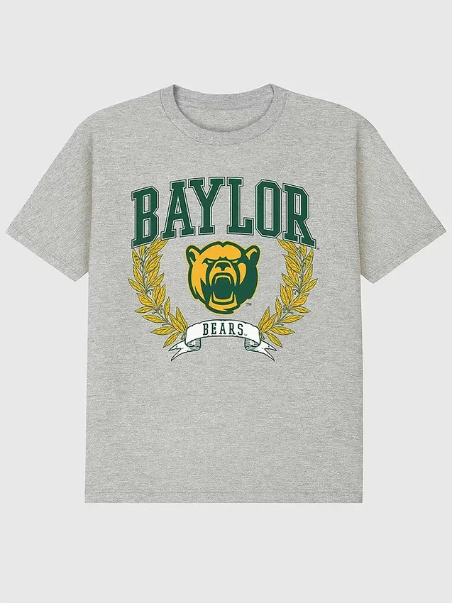 Baylor University Laurels mørk grafisk T-skjorte