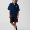 Bermudashorts for barn med avslappet passform