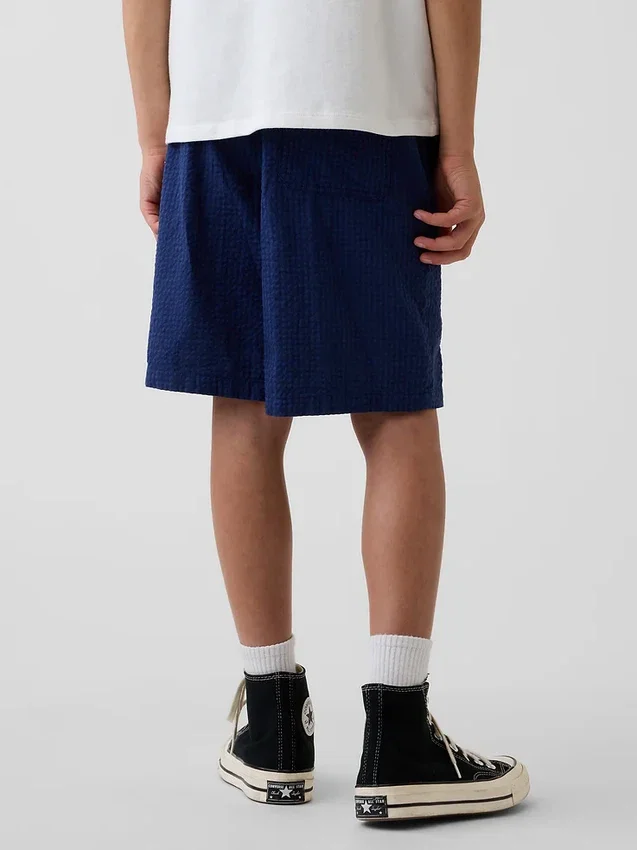 Bermudashorts for barn med avslappet passform