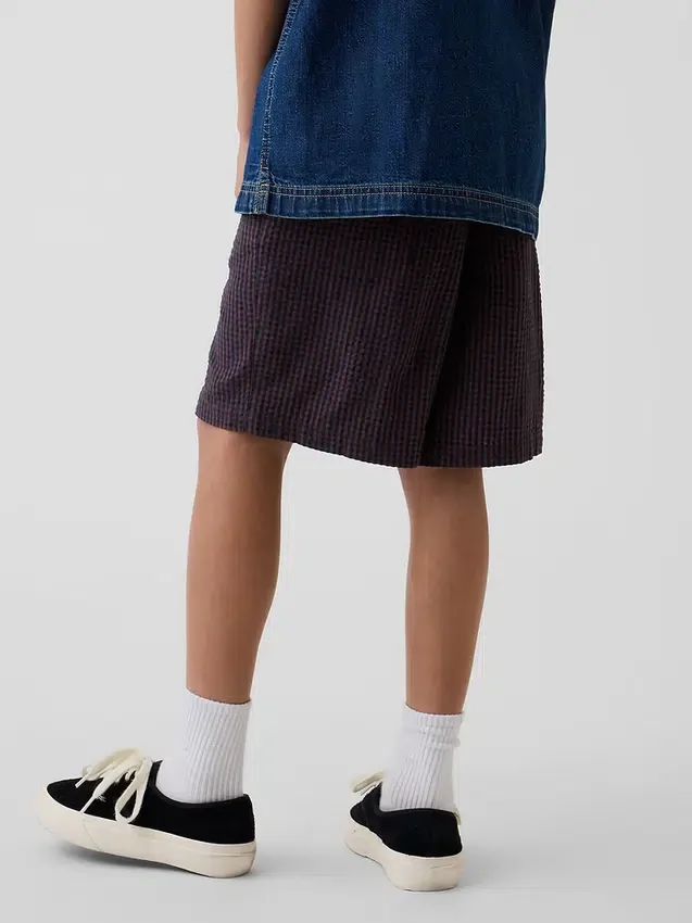 Bermudashorts for barn med avslappet passform