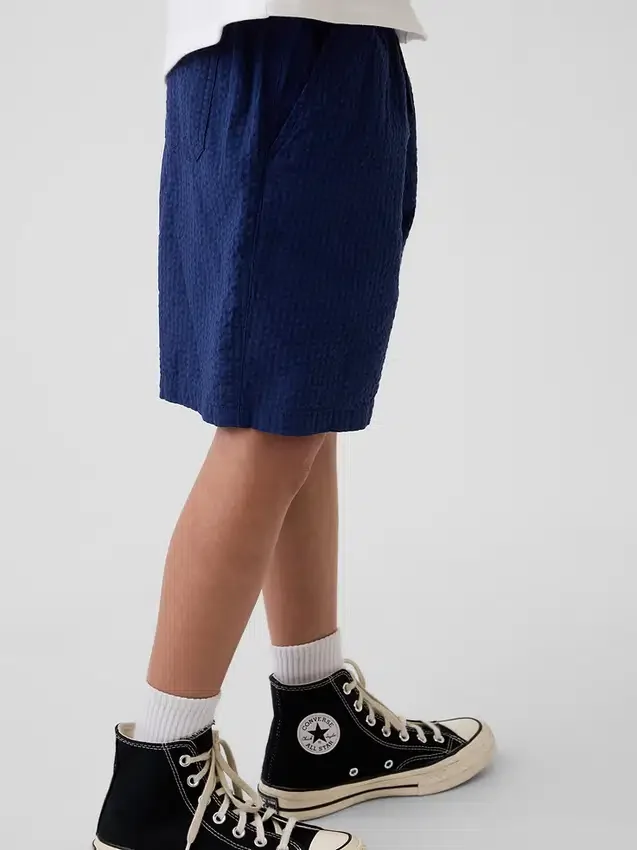 Bermudashorts for barn med avslappet passform