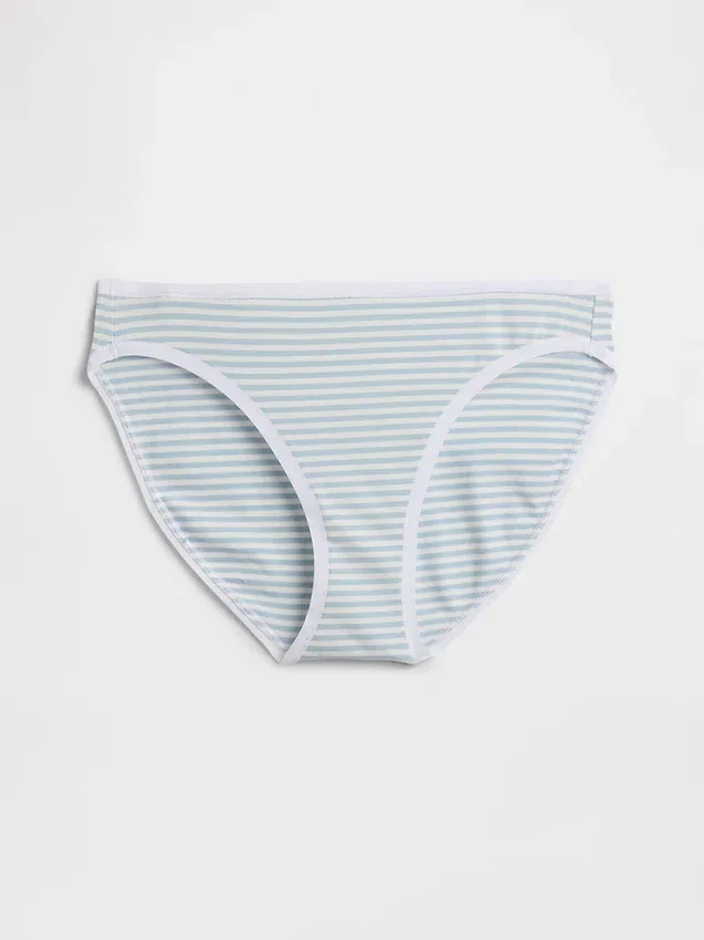 Bikini i økologisk stretchbomull (3-pakning)
