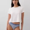 Bikini i økologisk stretchbomull med logo