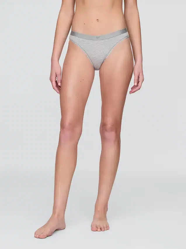 Bikini i økologisk stretchbomull med logo