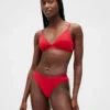 Bikini i økologisk stretchbomull med logo