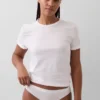 Bikini i økologisk stretchbomull med logo