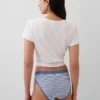 Bikini i økologisk stretchbomull med logo
