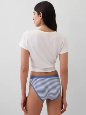 Bikini i økologisk stretchbomull med logo