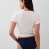 Bikini i økologisk stretchbomull med logo