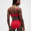 Bikini i økologisk stretchbomull med logo