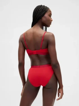 Bikini i økologisk stretchbomull med logo