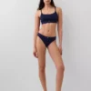 Bikini i økologisk stretchbomull med logo