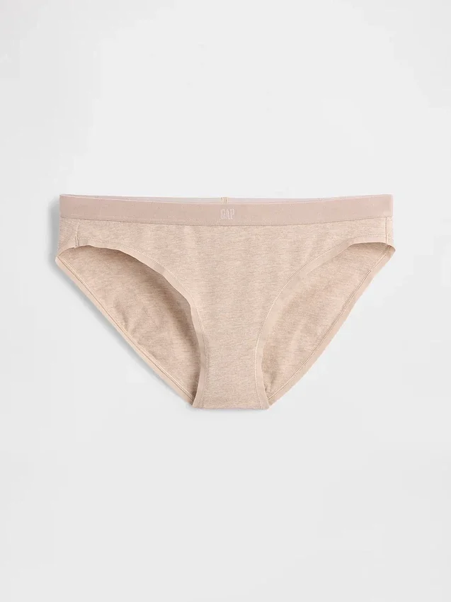 Bikini i økologisk stretchbomull med logo