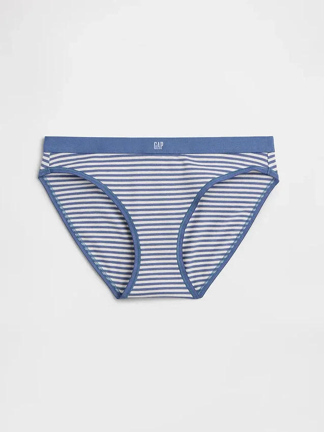 Bikini i økologisk stretchbomull med logo