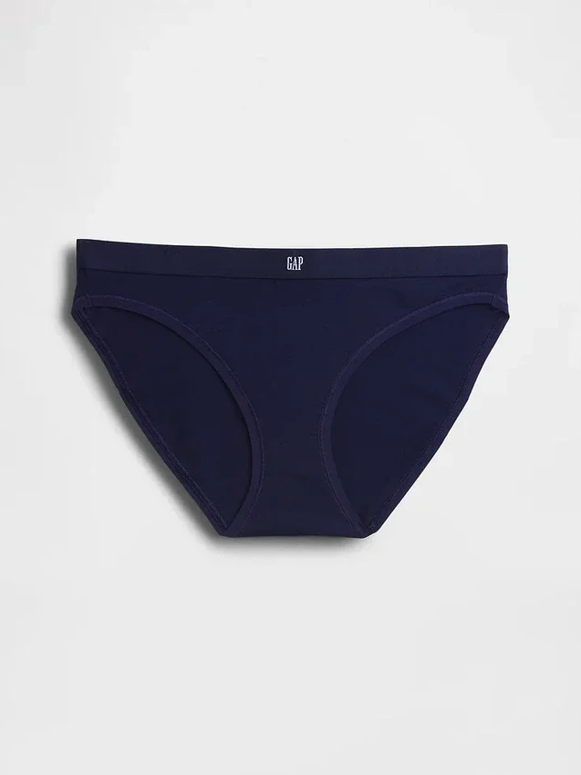 Bikini i økologisk stretchbomull med logo