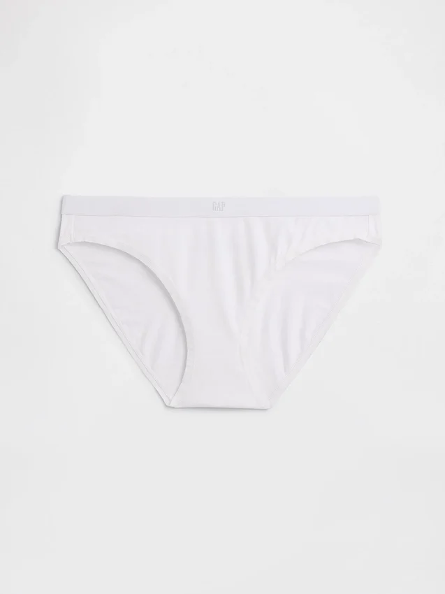 Bikini i økologisk stretchbomull med logo