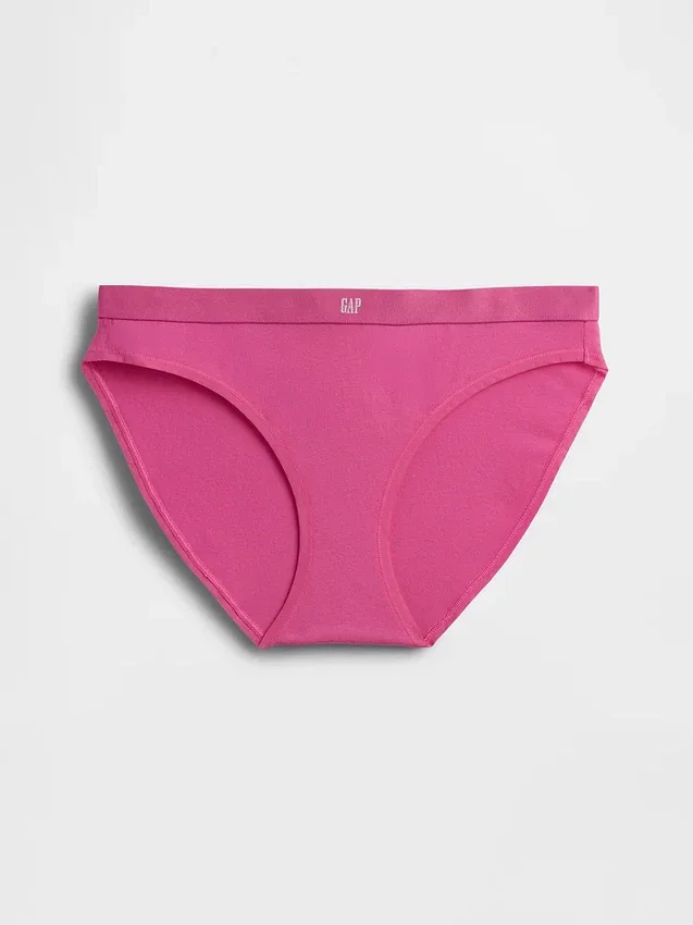 Bikini i økologisk stretchbomull med logo