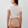 Bikini med høy midje i økologisk stretchbomull