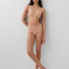 Bikini med høy midje i økologisk stretchbomull