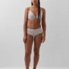 Bikini med høy midje i økologisk stretchbomull