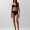 Bikini med høy midje i økologisk stretchbomull