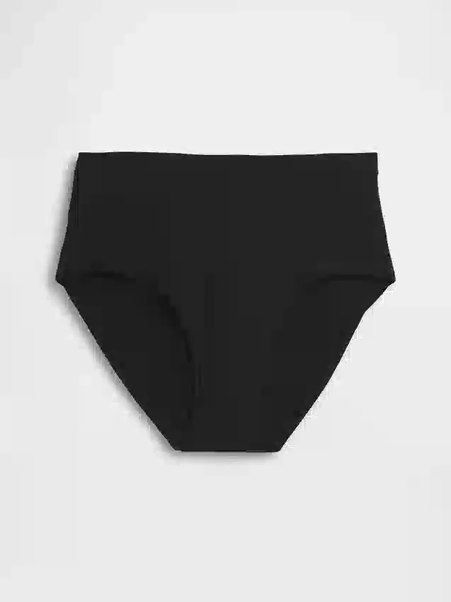 Bikini med høy midje i økologisk stretchbomull