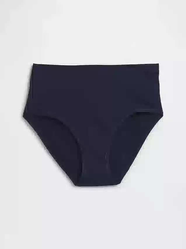 Bikini med høy midje i økologisk stretchbomull