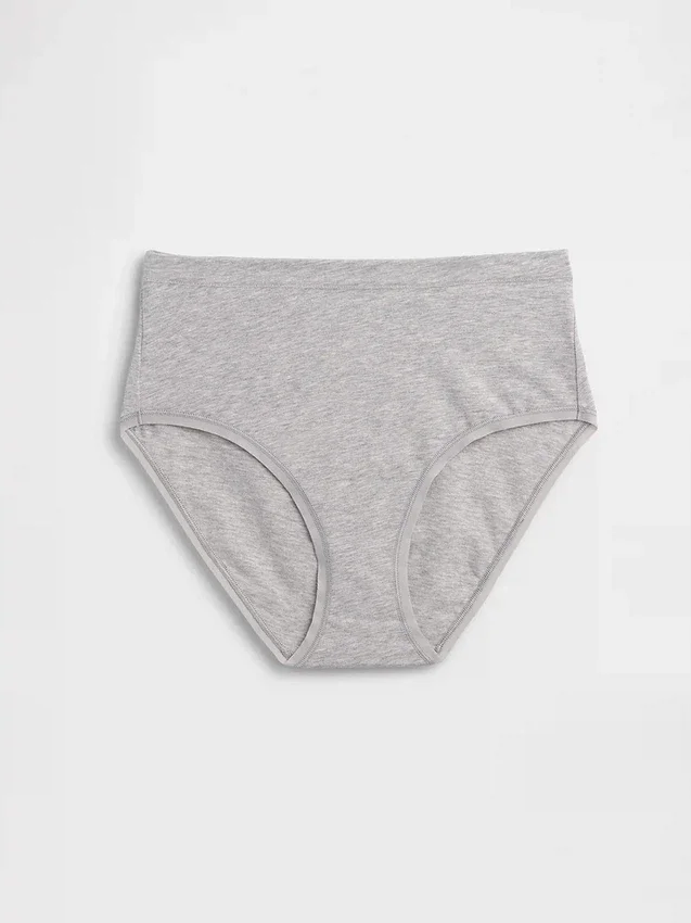 Bikini med høy midje i økologisk stretchbomull