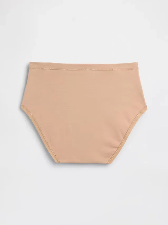 Bikini med høy midje i økologisk stretchbomull
