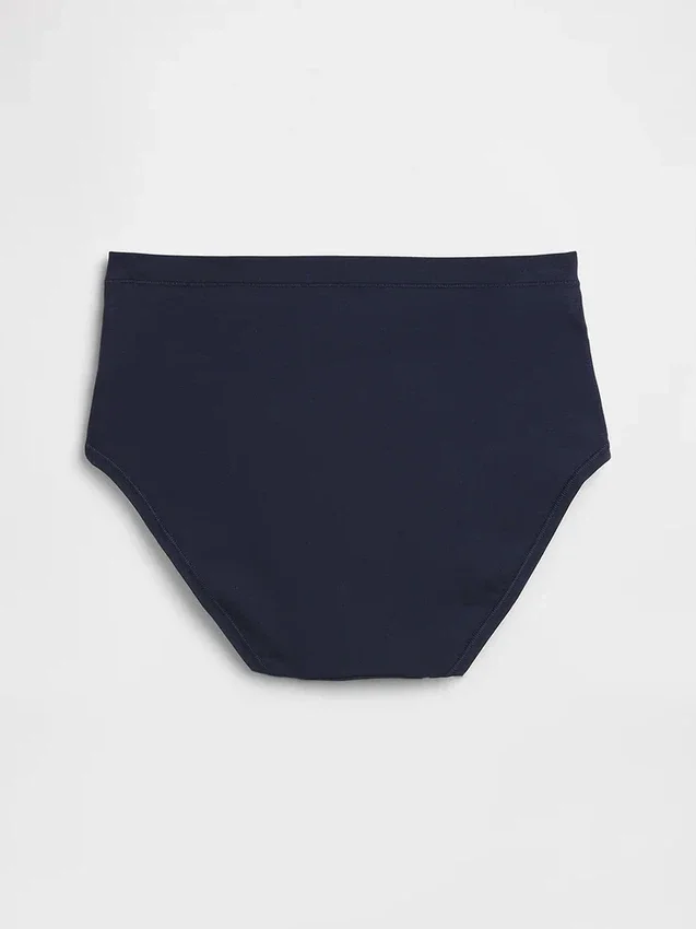 Bikini med høy midje i økologisk stretchbomull