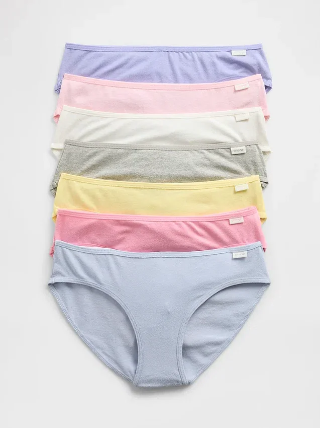 Bikini-truser for barn med ukedager (7-pakning)