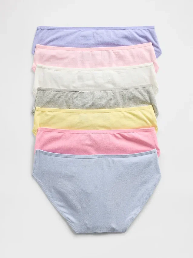 Bikini-truser for barn med ukedager (7-pakning)