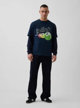 Blink 182 T-skjorte med grafisk trykk i avslappet passform