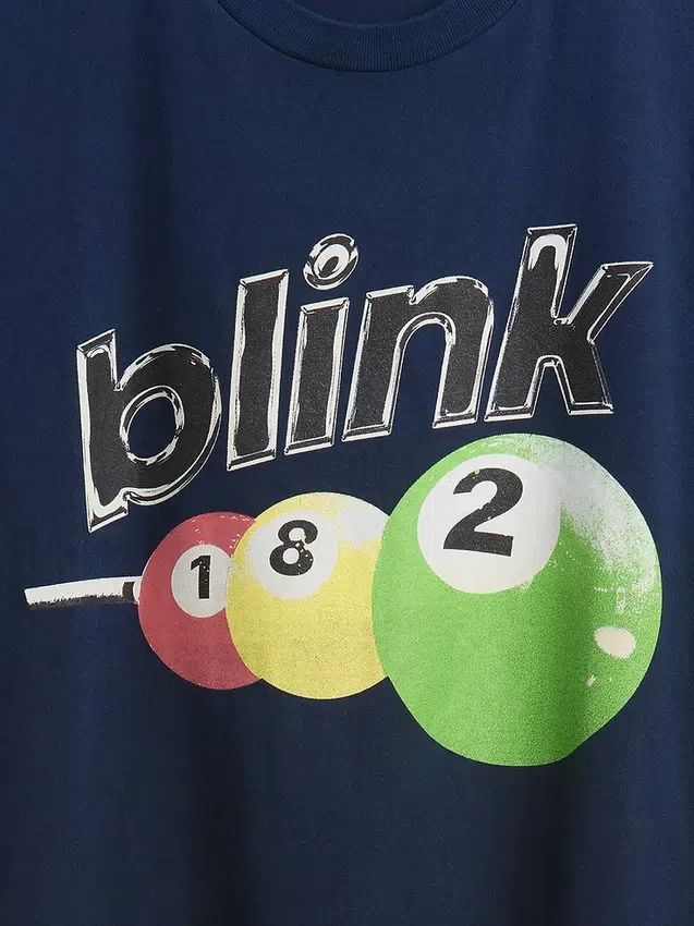 Blink 182 T-skjorte med grafisk trykk i avslappet passform