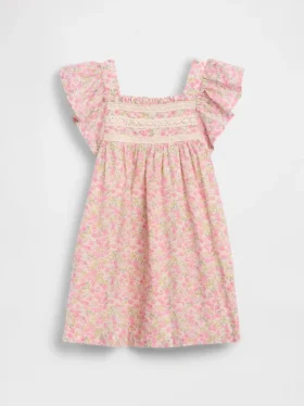 Blomsterkjole med flagrende ermer til Baby og Småbarn