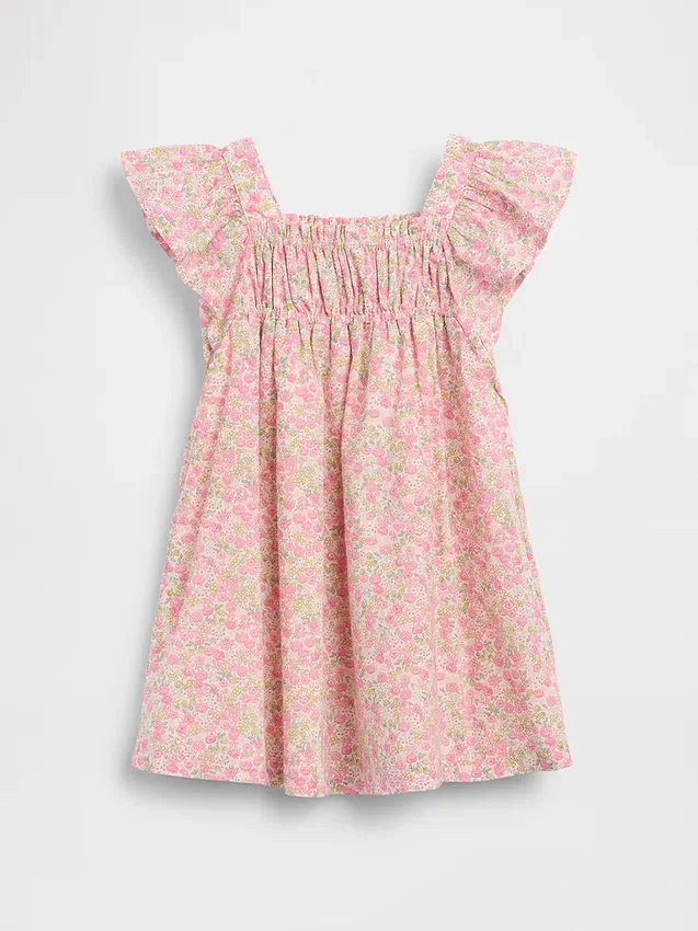 Blomsterkjole med flagrende ermer til Baby og Småbarn