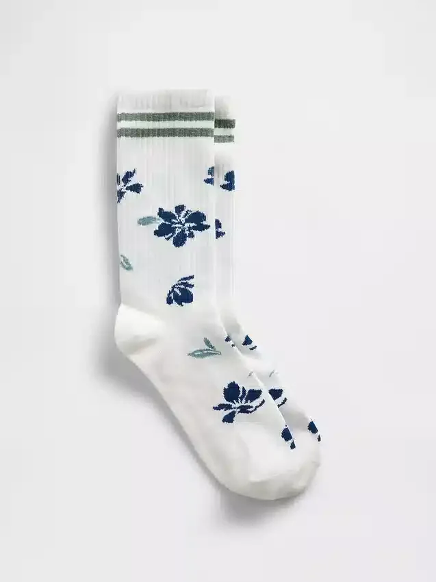 Blomstrede sokker