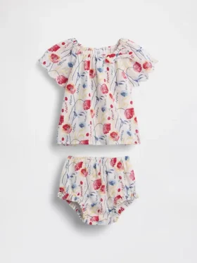 Blomstret babysett