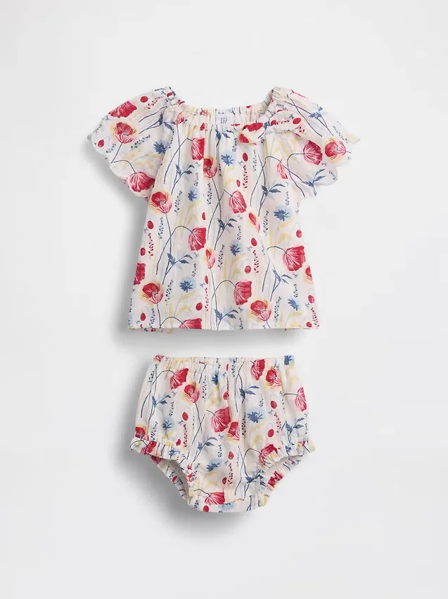 Blomstret babysett