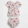 Blomstret babysett