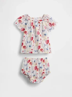 Blomstret babysett