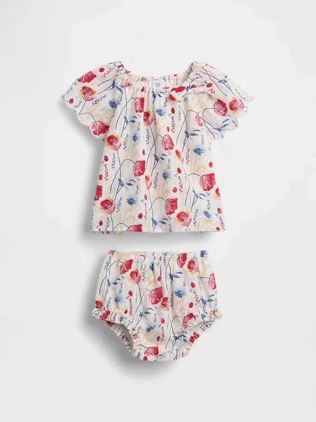 Blomstret babysett