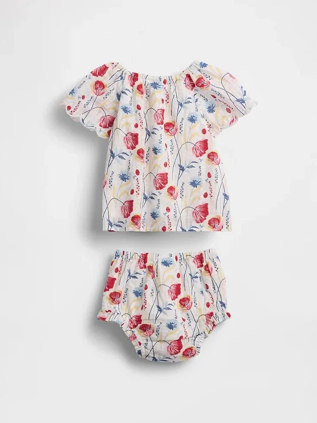 Blomstret babysett