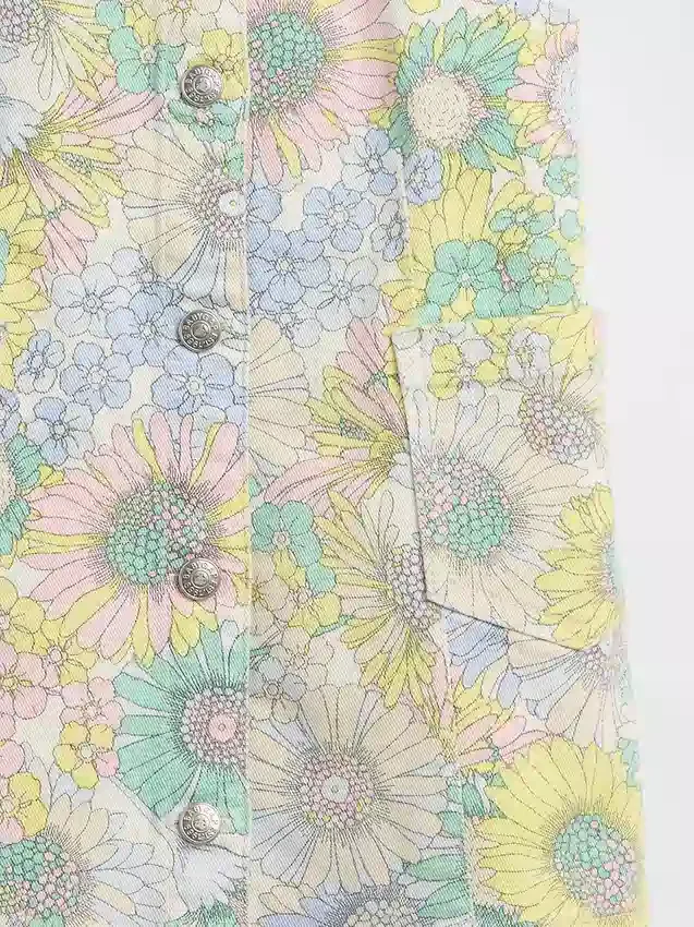 Blomstret denimkjoleluker til Baby og Småbarn