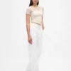 Blomstret topp i blonder og mesh