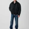 Bomberjakke i lerret med sherpa-fôr for barn
