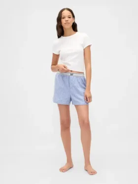Boxershorts i flanell med logo